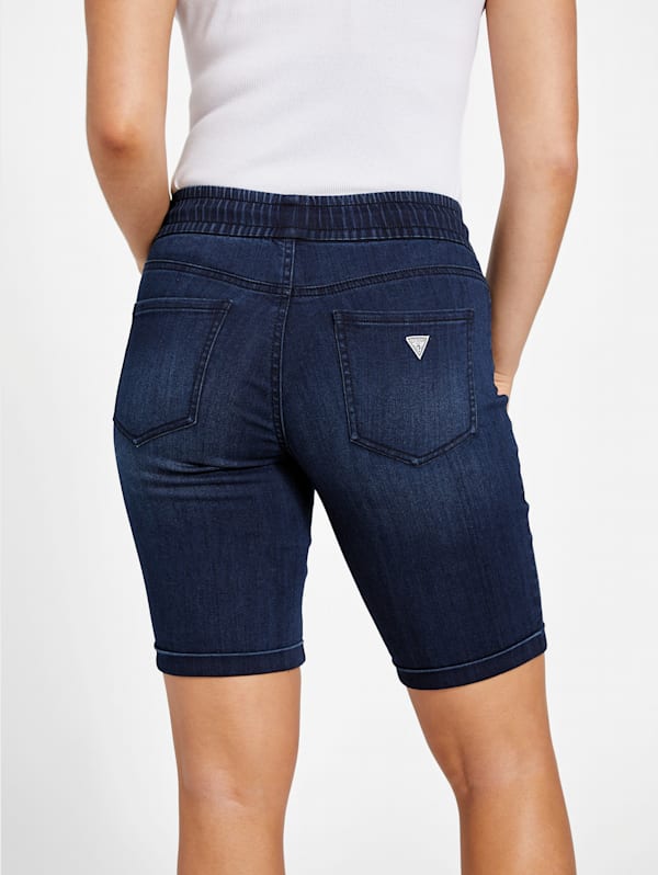 Jogger jean shorts womens store