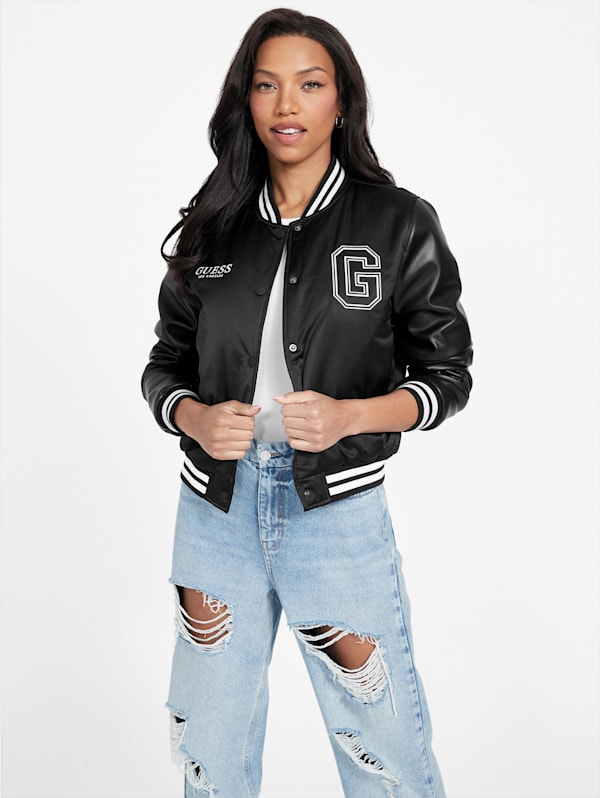 Varsity jacket guess hot sale