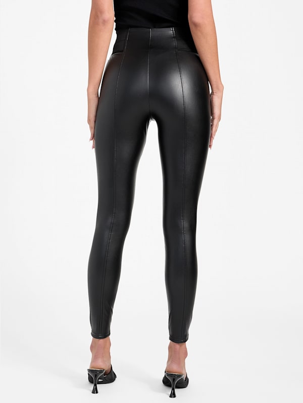 FAUX LEATHER LOOK LEGGINGS – Acacia Boutique