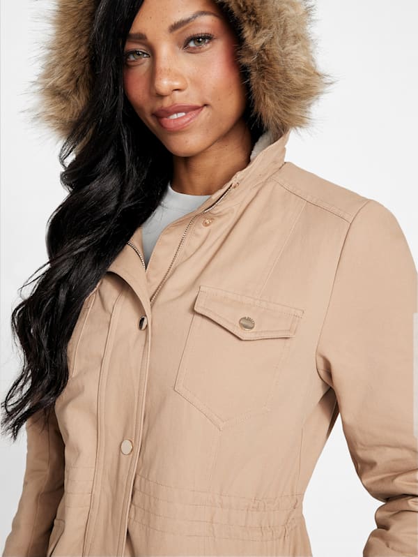 Guess beige jacket cheap