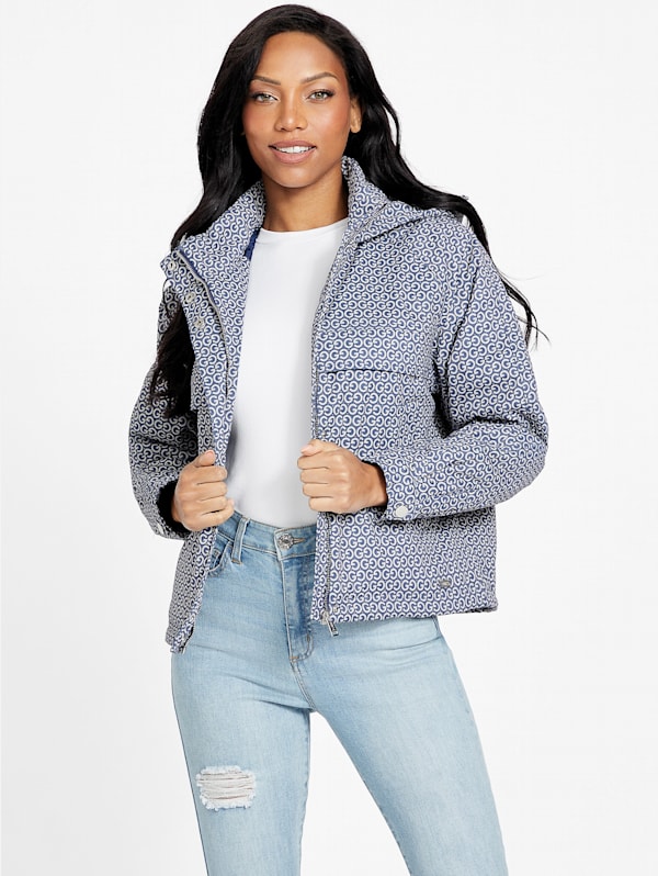 Guess jacket logo sales