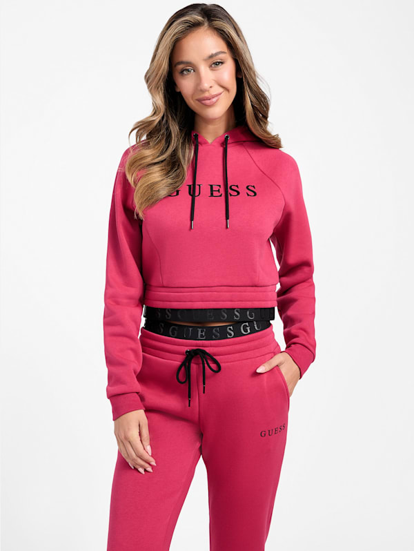 Guess cropped hoodie hot sale