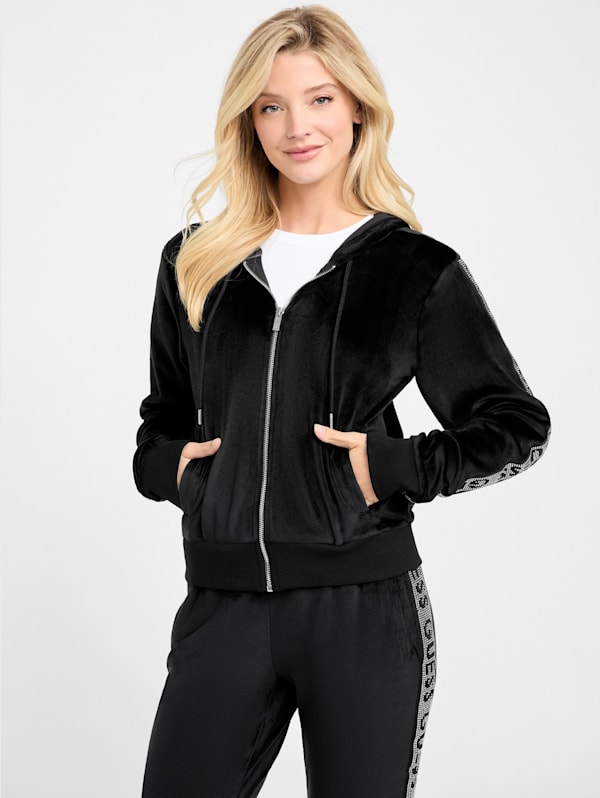 Guess velvet deals jacket
