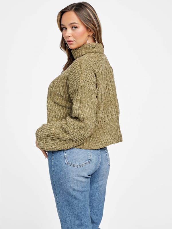 Kelly green turtleneck on sale