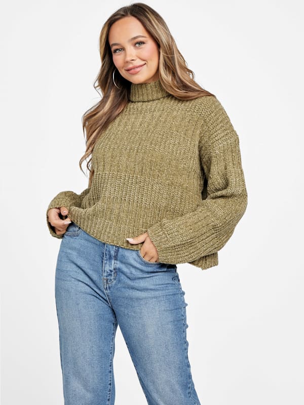 Khaki turtleneck on sale womens