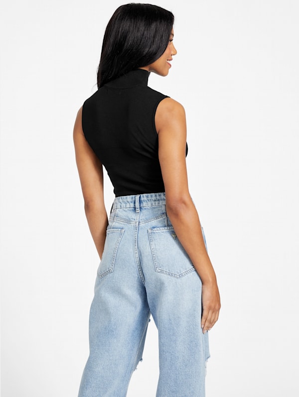 Guess turtleneck crop top on sale
