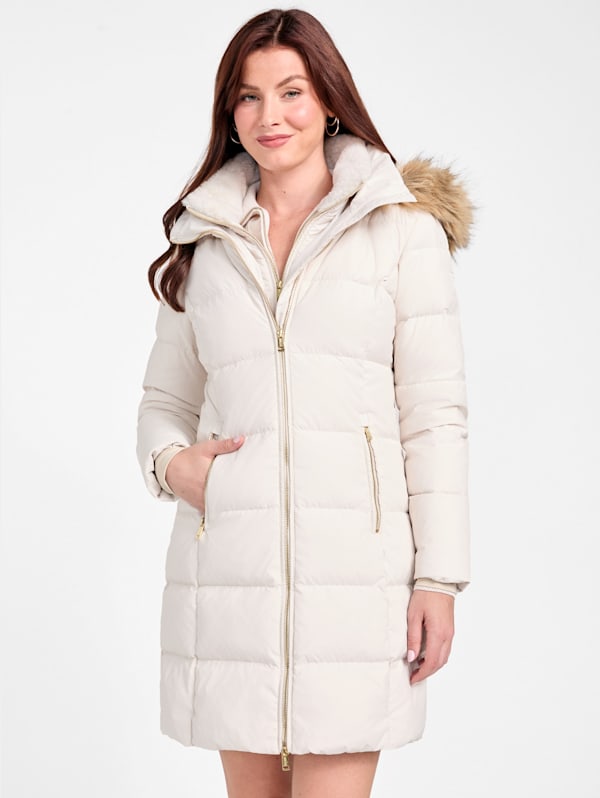 Evie Real Down Coat GUESS Factory Ca