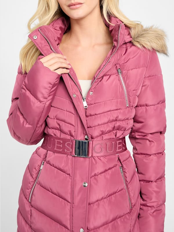 Factory Stevie Hooded Puffer Coat