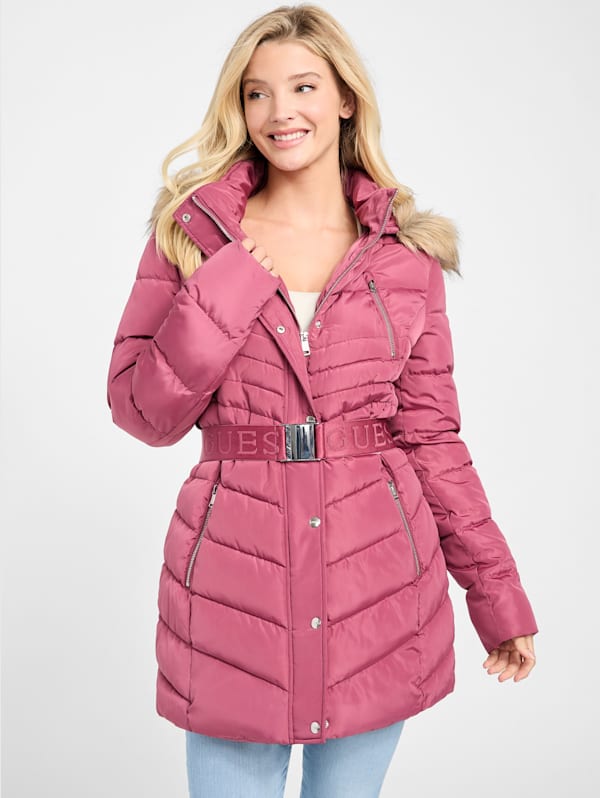 Guess hooded puffer discount