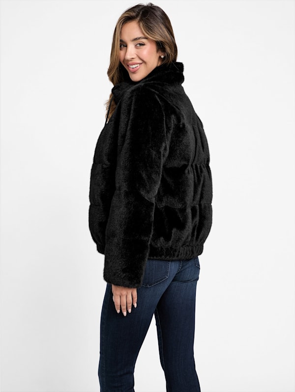 Factory Zarleen Faux fur Jacket Black S