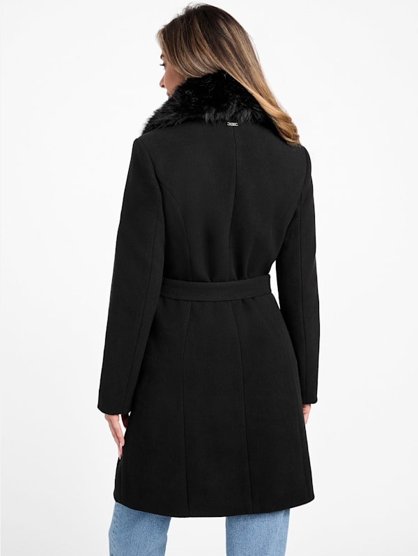 Factory Cheryl Faux fur Coat Black M