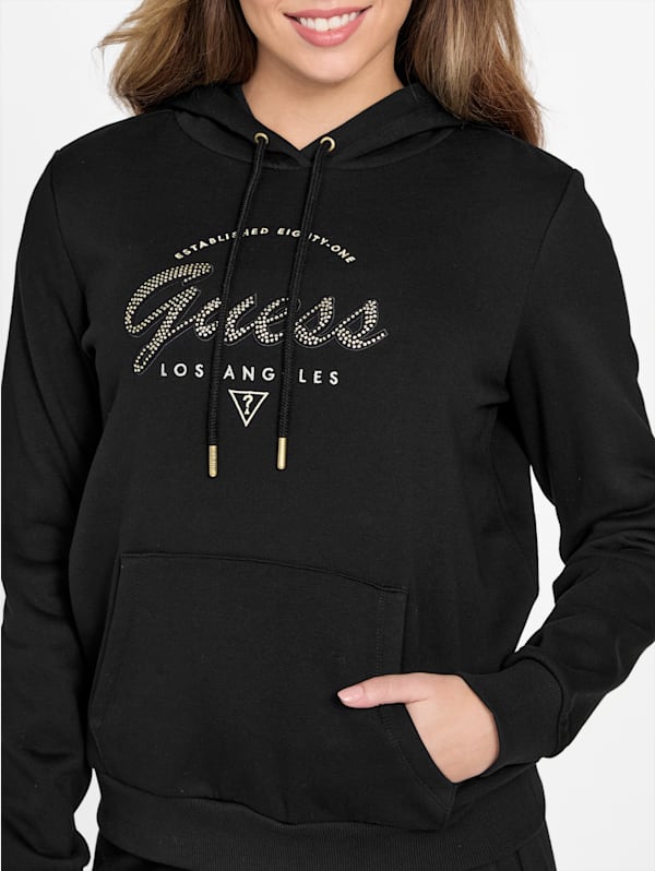 Eco Itzel Logo Hoodie | GUESS Factory Ca