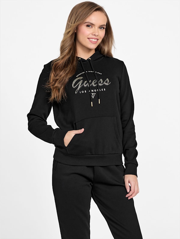 Grey guess hoodie store