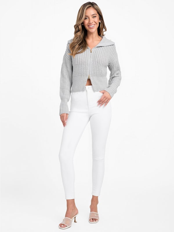 Factory Georgia Knit Sweater Gray M