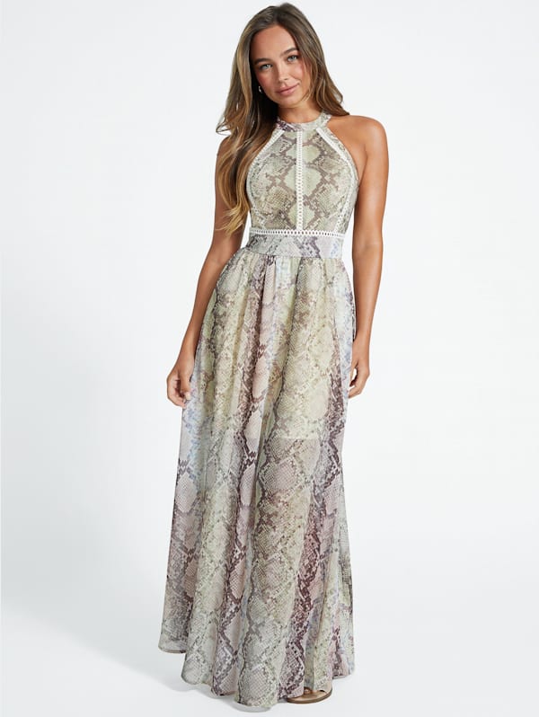 Robe longue imprimee Vira GUESS Factory Ca