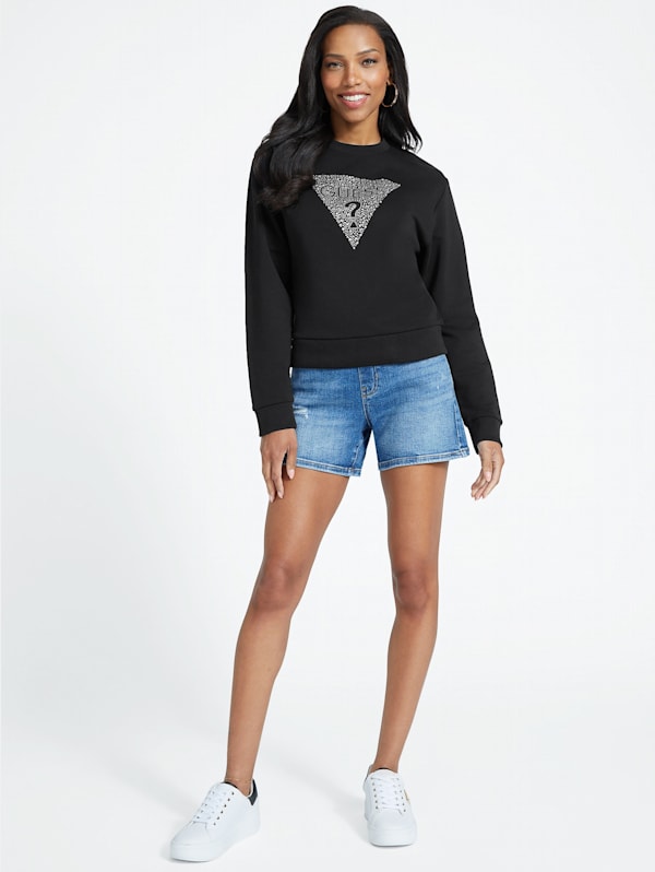 Factory Trina Triangle Logo Sweatshirt Black L