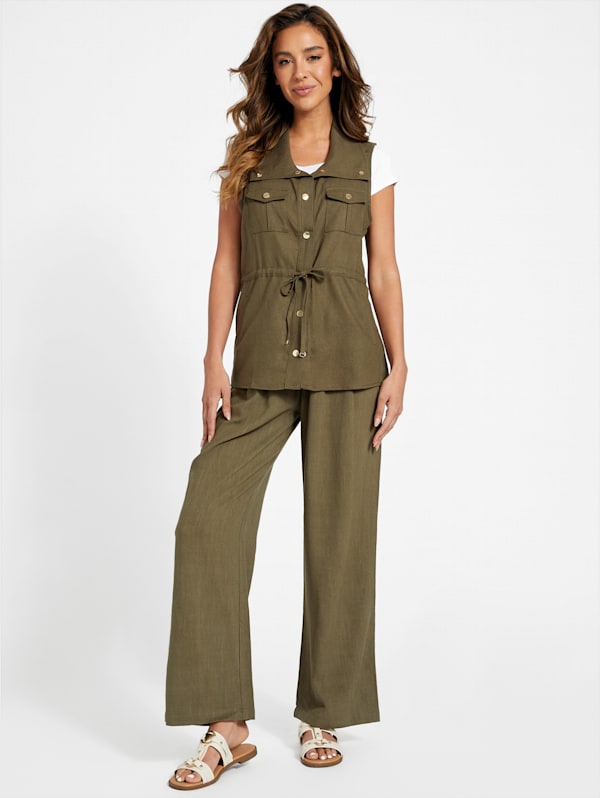 Guess linen pants shop