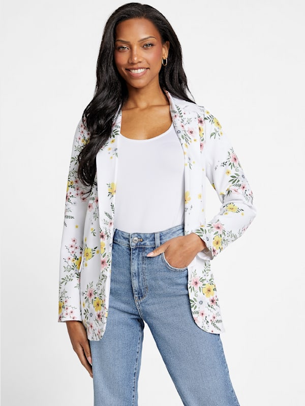 Guess white blazer hot sale