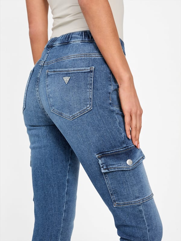 Luna denim cargo joggers 2025