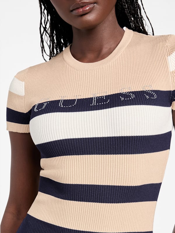 Amiri Striped Sweater Dress | GUESS Factory