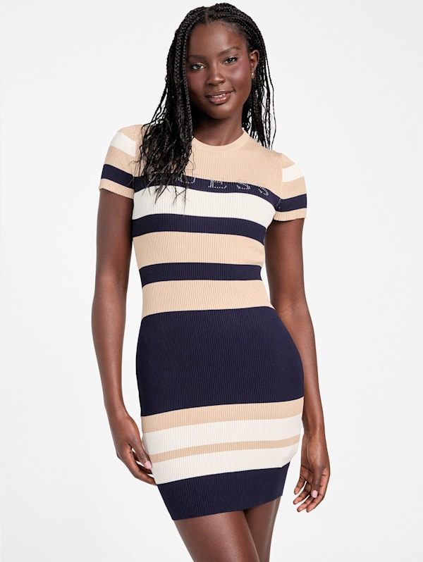 Amiri Striped Sweater Dress | GUESS Factory Amiri Striped Sweater Dress | GUESS Factory