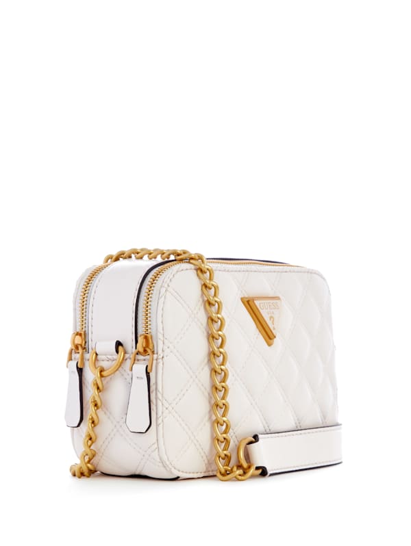Guess white quilted handbag shop