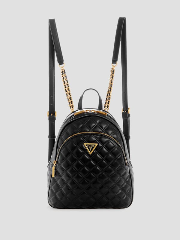 City Quilted Backpack in Black