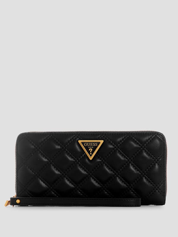 Buy Guess GIULLY Quilted Long Wallet In Black