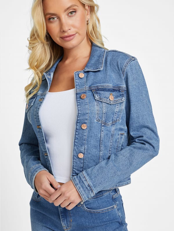 Guess factory denim jacket deals