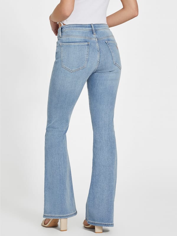 Eco Sharona Mid-Rise Flare Jeans | GUESS Factory