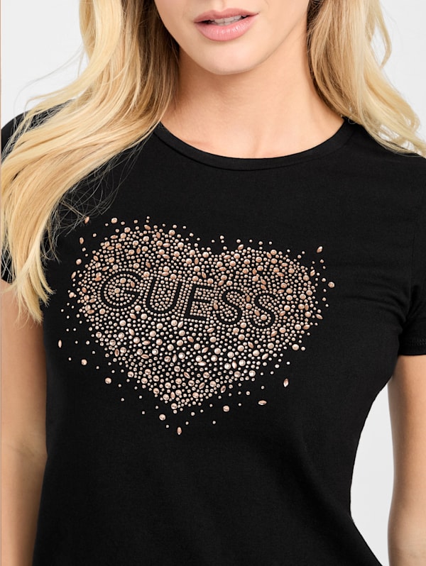 Eco Bibi Heart Tee | GUESS Factory