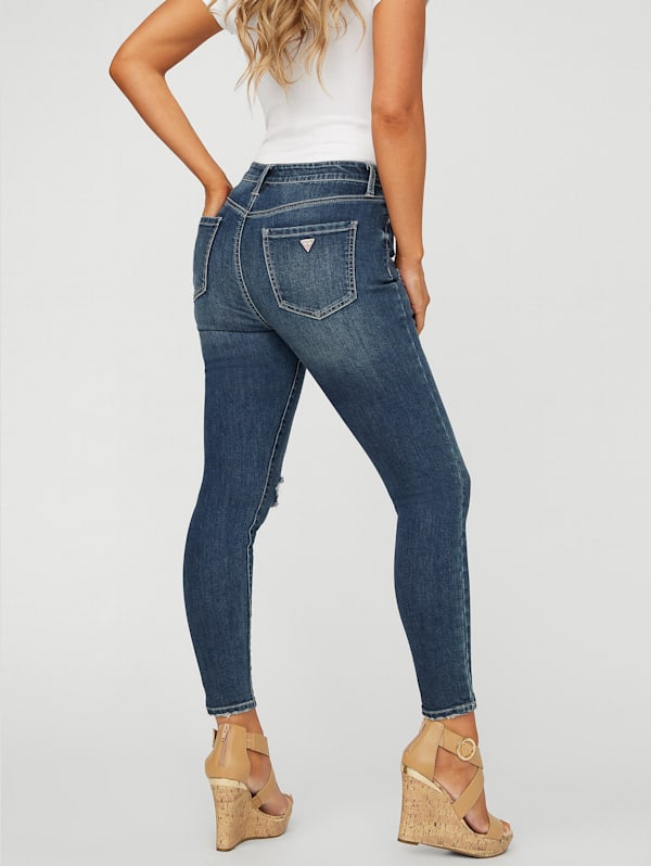 High-rise skinny jeans