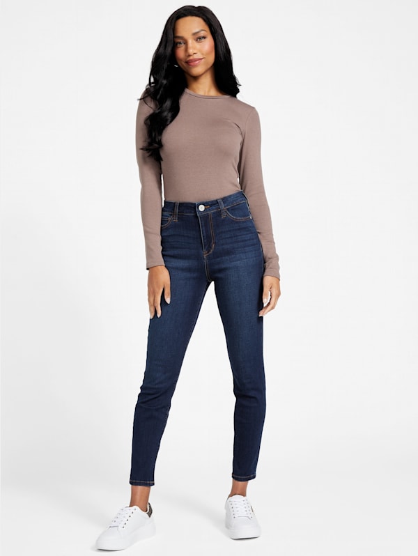 Skinny jeans navy blue sales