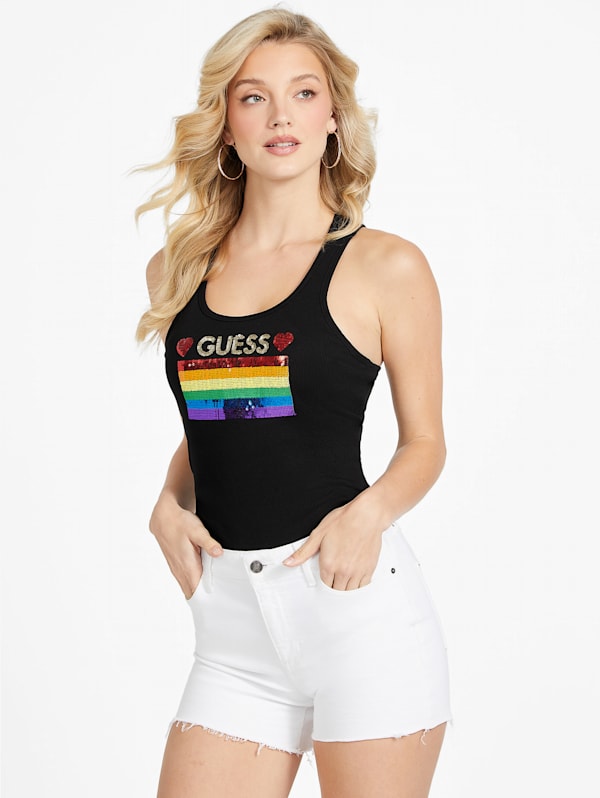 Eco Zaza Rainbow Stripe Tank