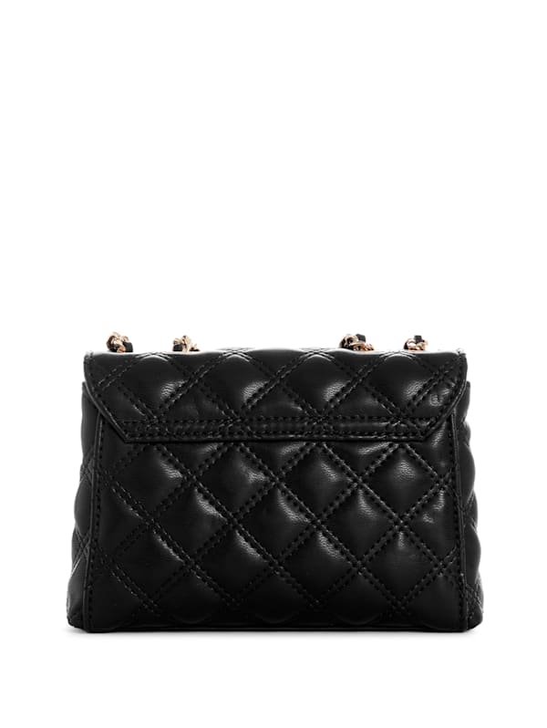 Guess Giully Quilted Mini CrossbodyBlackOne Size