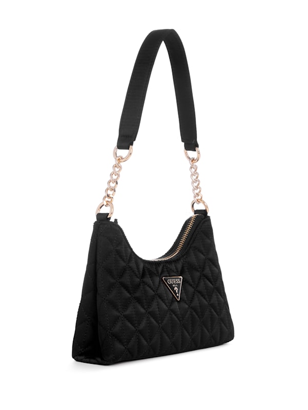 Casual Hobos Nylon Quilted Women Shoulder Bags Padded Lady