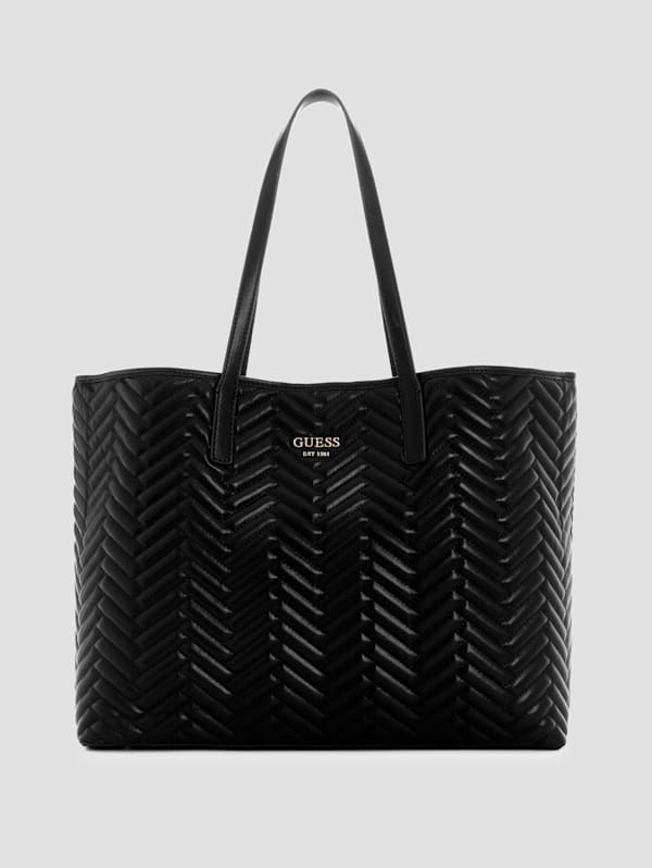 Guess victoria quilted tote sale