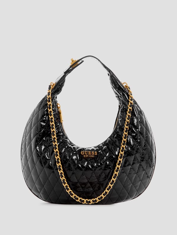 Dema Quilted Hobo Bag GUESS Canada