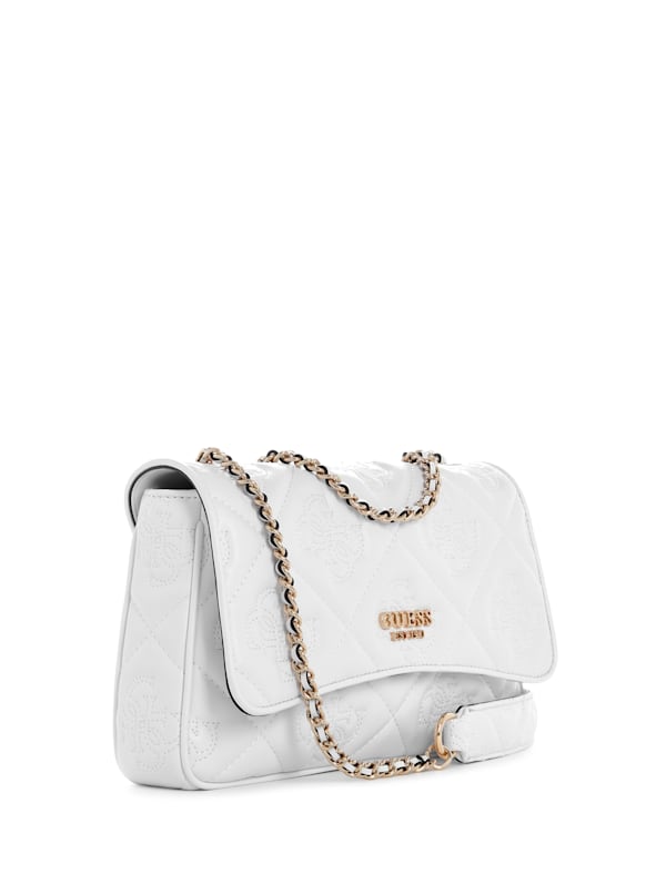 Guess white quilted handbag 2025