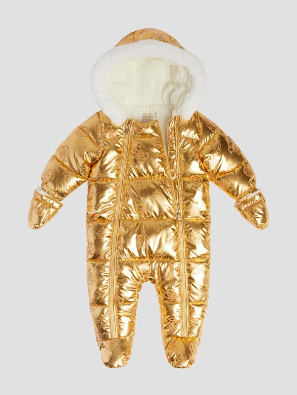 Coated Signature Padded Onesie 0 12M GUESS Canada