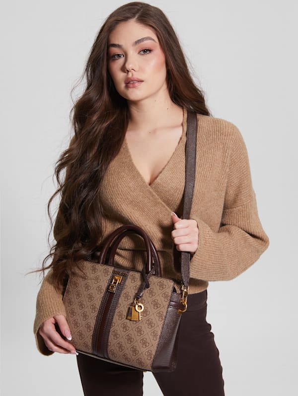 Ginevra Logo Elite Society Satchel GUESS Canada