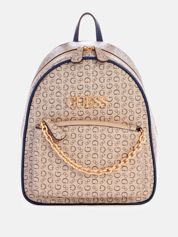 Guess logo backpack best sale
