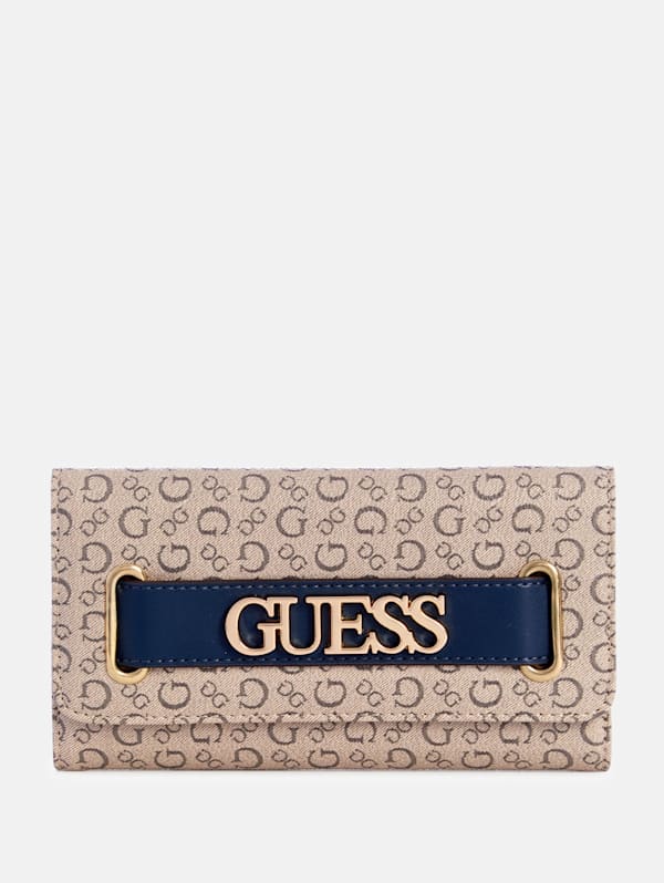 Creswell Logo Slim Clutch Wallet GUESS Factory Ca