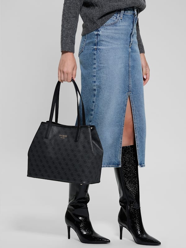 GUESS Vikky Large Tote Set Black One Size