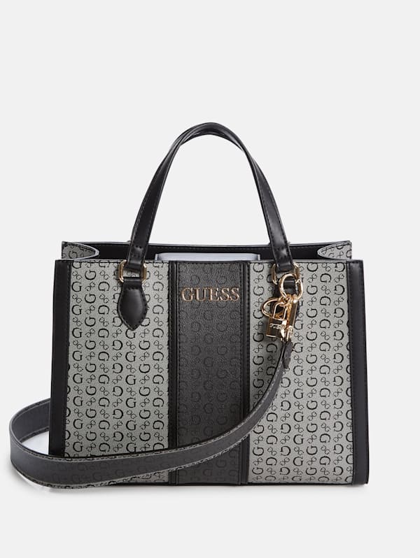 Large black satchel on sale