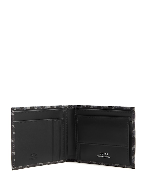 G Woven Billfold Wallet GUESS