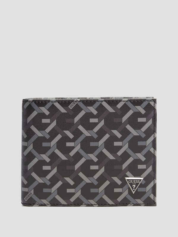 G Woven Billfold Wallet GUESS