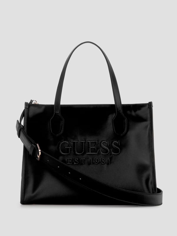 Silvana Satin Tote GUESS Canada