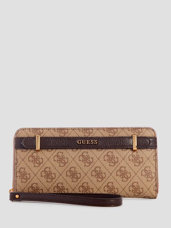 Sestri Logo Large Zip-Around Wallet | GUESS Canada