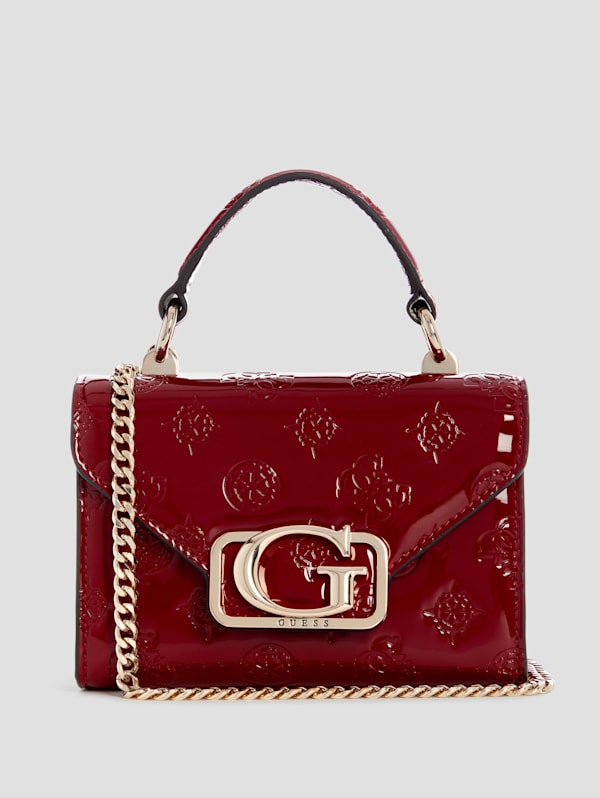 Guess Zalina Mini Patent Top handle Bag